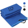 Customized Logo Golf Towel Quick Drying Sports Towel Light Weight Hook Design Superfine Fibre Absorbent Towel