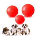 Luxury Pet Training Chew Toy Solid Color Rubber Elastic Ball Smooth Pitted Surface Interactive Dog Cat Playing Toy Sweet PU Rope