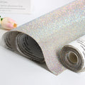 Self-Adhesive 40*100cm Rhinestone Sticker Glass Material Decorative Glitter for DIY Mesh Crafts for Bags Garments Stretch