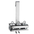 Bathroom Storage Rack with Razor Hook 304 Stainless Steel Hanging Shower Organizer Shelf Basket Over the Door Shower Shelf