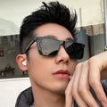 QSKY High Quality square Designer Sunglasses 2023 Shade Dark Black Frame Luxury Sunglasses for Men or Women
