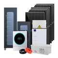Full Package Balcony Storage Use 5kw 10kw 15kw Battery Pack Power off Grid Hybrid for Home Panels Mounting Solar Energy System
