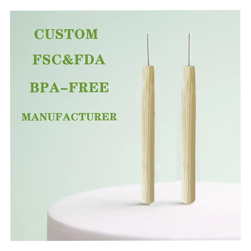 Best Quality New Customized Portable Disposable Hard Wire Case Braces Cleaning 0.4 0.5  Interdental Brushes for Teeth