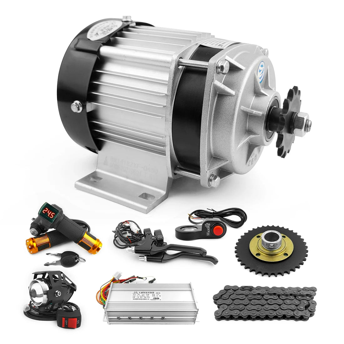 48V 500W Rickshaw 3 Wheel Bicycle Geared Brushless Electric Cargo Tricycles Motor Conversion Kits