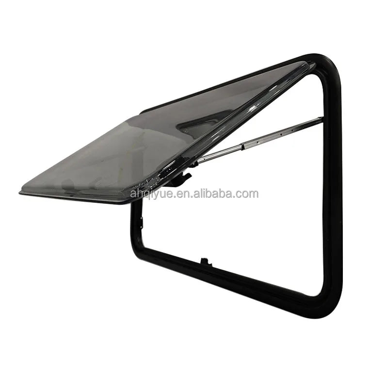 500x350mm RV Caravan Side Window Round Corner Camping Car Trailer Windows with Pleated Blind