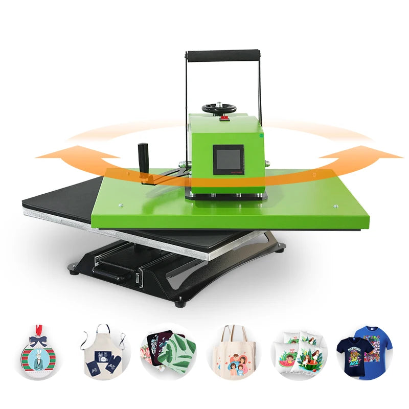 Heat Press Machine Slide Out Drawer 16x20 Swing Away Heat Press Sublimation Tshirt Printing High Pressure 40 X 50 Heat Transfer