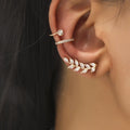 Wholesale Minimalist Trendy Jewelry Zircon Ear Clip Earrings Geometric Clip on Earrings Fashion Earrings for Women
