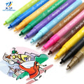 Set of 54 Colors Water Based for Rock Painting Canvas DIY Craft School ProjectAcrylic Paint Marker Pens