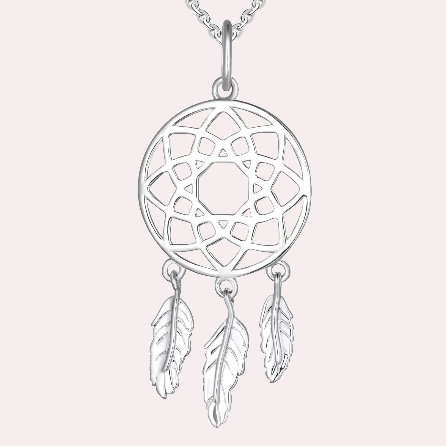 YH JEWELLERY Hot Selling Hypoallergenic Cubic Zircon Vintage 925 Sterling Silver Love Carrying Feathers Fine Jewelry Necklaces