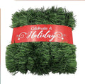 3m / 9.8ft Christmas Chunky Tinsel Garland Xmas Holiday Decoration Green Gold Durable Plastic Artificial Pine Striped