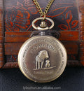 Wholesale Forever Pocket Watch to My Son I Love You Forever Lion Pocket Watch