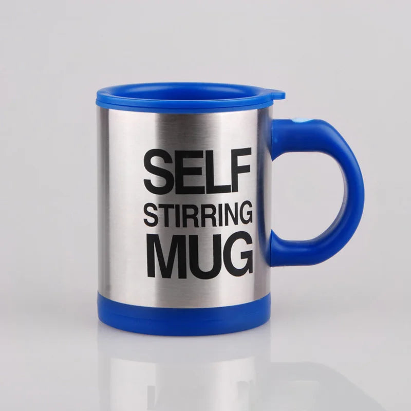 Modern 350ml Self-Stirring Stainless Steel Gift Cup Auto-Mixing Coffee Tea Hot Chocolate Milk Thermal Insulation Office Kitchen