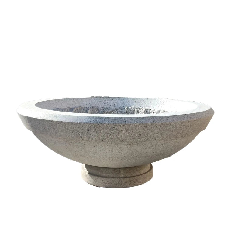 High Quality Cheap Planters Home Large Outdoor Durable Vase Sturdy and Durable Granite Stone Planter Flower Pots