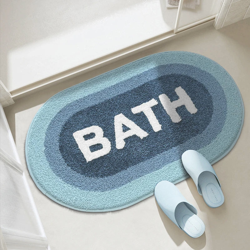Thickened Tufted Door Mat Bathroom Foot  Absorbent Mat Toilet Anti-Slip  Entrance Floor Mat