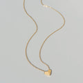 New Trendy Dainty Simple Fashion Jewelry Gold Plated Stainless Steel Heart Pendant Necklace