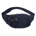 Wholesale Korean Version Canvas Waist Bag for Men Cycling Running Sports Chest Bag Zipper Fashion Single Shoulder Bag Letter