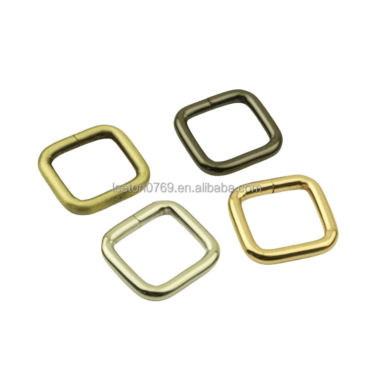 Stock Supply 16 mm 4 Colors Strong Metal square Bag Buckle