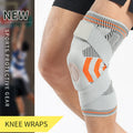 In Stock Knee Brace Support Shock-Absorbing Silicone Knee Pad with Spring and Adjustable Strap Support Knee Brace