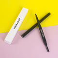 Private Label Custom Logo Waterproof Makeup Double-Head Automatic Brown Triangle Eyebrow Pencil with Brush