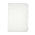 A5 A6 Size 6 Ring Transparent Plastic Index Divider Category Page Tabs Indexing Card for Planner
