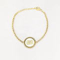 Latest 18K Gold Plated Stainless Steel Jewelry Shell Zircon Pendant for Women Party Accessories Bracelets B222299