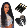 Free Gift 4x4 Deep Wave Cuticle Aligned Virgin Human Hair HD Lace Closure Brazilian Human Hair Transparent Lace Closure