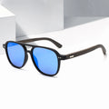 Vintage Trendy Pilot Sunglasses Frame Unique Sun Glasses Lens Mount for Men and Women Oversized square Wood Sunglasses