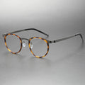 9704 High Quality Hot Sale Optical Frames Classic Round Titanium Acetate Frame Premium Unisex Eyeglasses Frame