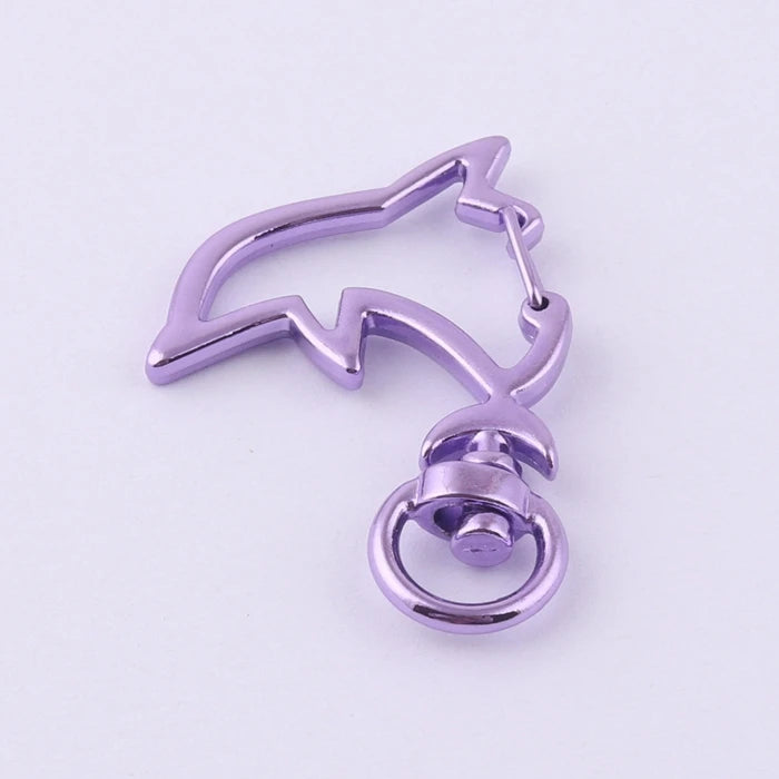 Fancy Dolphin Shape Bag Metal Swivel Snap Hook for Keychain Lanyard