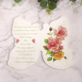 Elegant White Butterfly Invitation Custom Print Wedding Card White Acrylic Menu Cards for Wedding