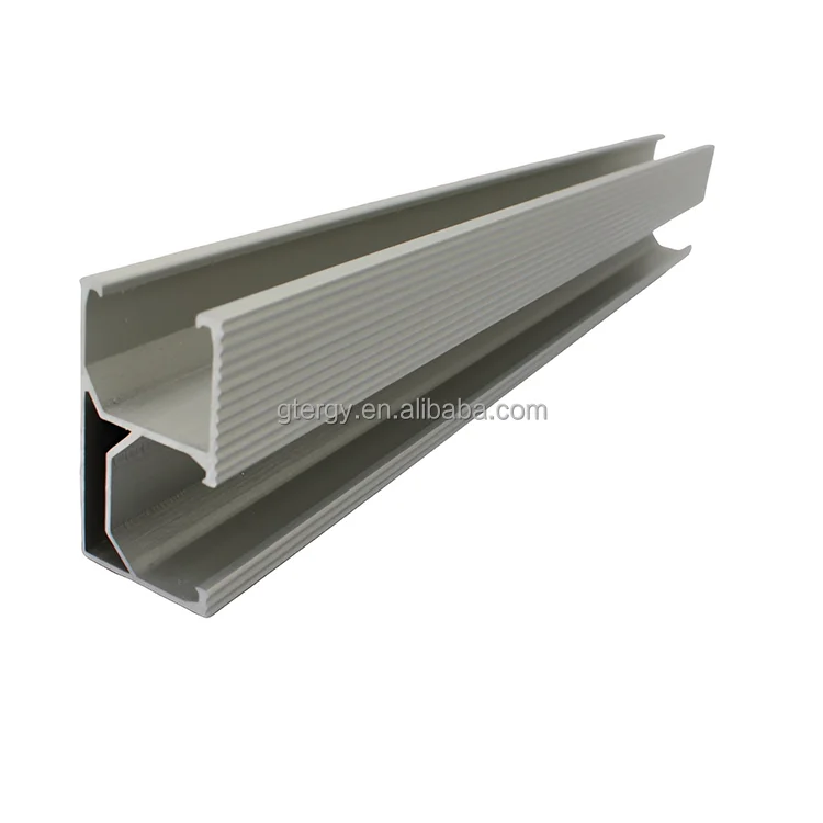 Anodizing Solar Panel Roof Mount Rails Aluminum Solar Pv Mounting Rail 4200 Mm Solar Roof Rail for Solar Mounting Install