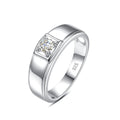 Supplier Silver 925 0.3ct Custom Wedding Engagement Ring Jewelry Dropshipping Design Moissanite Rings Men