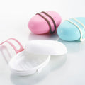 Creative Fashion Kitchen Bathroom Storage Dish Oval Plastic Soap Holder Case Silicone Lock Portable Shower Travel Soap Box