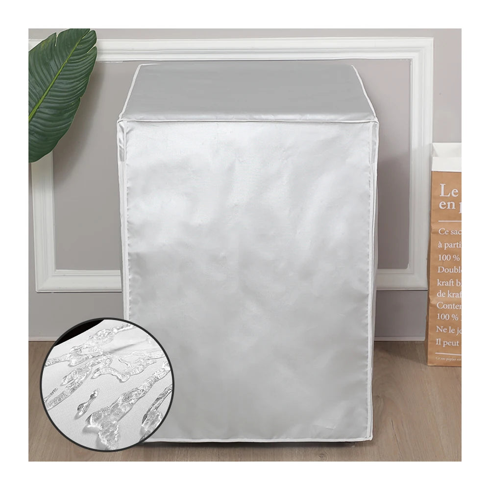 Waterproof Dustproof Eco-Friendly Oxford Fabric Washing Machine & Dryer Cover for Top/Front Load Machines Kitchen Use