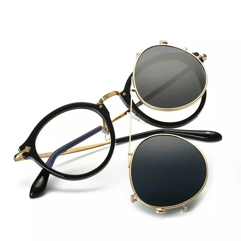 New Stocks Custom Logo Metal Clip on Sunglasses Wholesale Hanger Clip-on Unisex Glasses