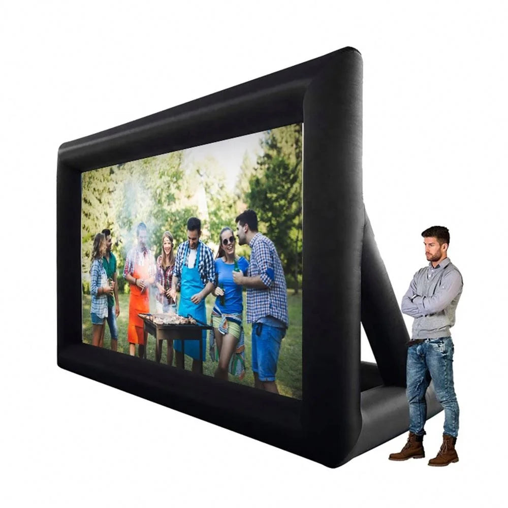 8/14/16ft Outdoor Backyard Oxford Inflatable Projection Cinema Movie Screen With Blower