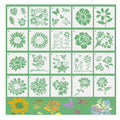 20 Pcs Flower Stencils for Painting Reusable Stencil DIY Spring Drawing Template