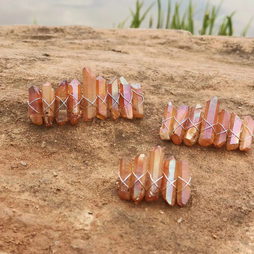 2025 Buy in Bulk Orange Zinc Alloy Crystal Hairpin Bohemian Style Bridal Sky Blue Party Accessories Spring Clip Skin Clean Beauty Device