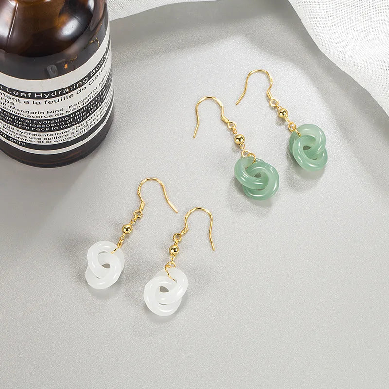 2022 European and American Glamour Women's Earrings Gold Plated Copper Flower Pattern for Wedding or Gift