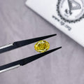 Starsgem Lab-Grown Diamond Yellow Oval Shape Round Diamond With Excellent Cut VS1 VVS Clarity Loose Diamonds Per Carat