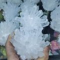 Angel Aura Clear Quartz Cluster Natural Crystal Cluster Aura White Crystal Cluster for Decoration