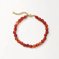 Nagosa Women Luxury Jewelry 18k Gold Vermeil 925 Sterling Silver Gemastone Charm Beaded Bracelets