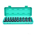 10 Pcs 1/2-Inch Drive Metric Deep Impact Socket Set 8mm to 17mm 6 Point Hex Design Drive Sockets for 1/2" Impact Wrench MegaBDM