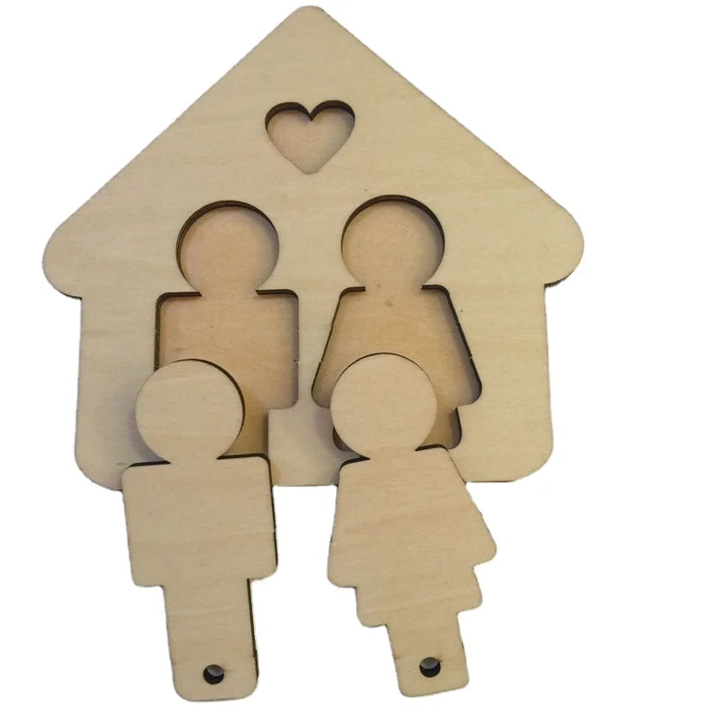 His and Hers Key Holder Wall Keychain for Home Entrance Doors Decor