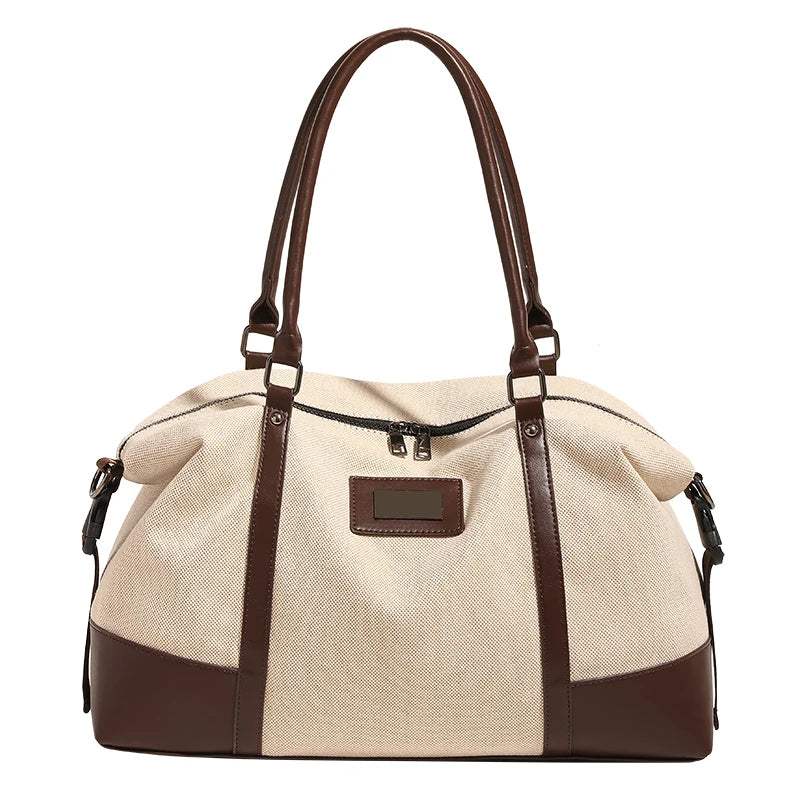 2024 New Designer Shoulder Bag Deluxe Tote Carrying Women's Weekend Overnight Canvas Travel Duffel Bags