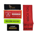 Custom Logo Eco-Friendly End Fold Shirt Hoodie Hat Collar Labels Woven Fabric Cloth Neck Label