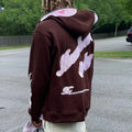 Custom Logo Design Men's 100% Cotton Solid Embroidery Patch Drop Shoulder Oversize Heavyweight Zip-Up Hoodie ODM