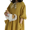 Wholesale Customized Large Size Cotton Long Sleeve Working Apron