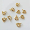 Factory Wholesale Diy Jewelry Findings Components 14K Gold Plated Jewelry Spring Clasp for Jewelry Making