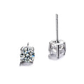 925 SILVER Zircon Hearts and Arrows Monki Ear Piercing Studs Jewellery Summer Inspired Earrings Women 2021